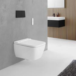 Geberit AquaClean Sela akıllı klozetler asma klozet, kare 37,5x57x40 cm Klozet seramiği: beyaz / KeraTect / Tasarım kapak: beyaz / parlak uygulama örneği