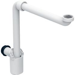 Geberit Lavabo için sifon, yer tasarruflu model, yatay çıkış Alp Beyazı