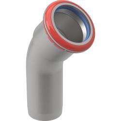Geberit Mapress Karbon Çeliği eklenti uçlu dirsek (FKM mavi) 45° d=22mm