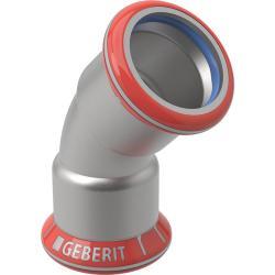 Geberit Mapress Karbon Çeliği dirsek (FKM mavi) 45° d=22mm