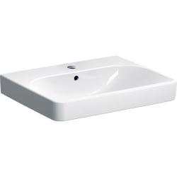 Geberit Smyle köşeli tasarımlı lavabo 60x48x16,5 cm Beyaz