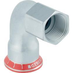 Geberit Mapress Karbon Çeliği iç dişli 90° geçiş dirsek d=22mm Rp=1/2″