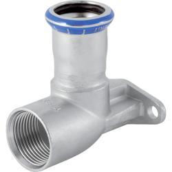 Geberit Mapress Paslanmaz Çelik 90° kademeli batarya bağlantı dirseği (LABS içermez) d=18mm Rp=1/2″ L1=6.5cm