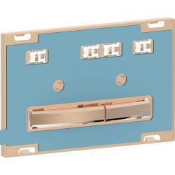 Geberit 2 kademeli deşarj için Sigma50 kare kumanda kapağı, metal 24,6x1x16,4 cm Montaj plakası, Tuş: bronz rengi 115.670.00.2