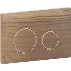 Geberit 2 kademeli deşarj için Sigma50 yuvarlak kumanda kapağı, metal 24,6x1,4x16,4 cm Montaj plakası: bronz rengi 115.650.JX.1