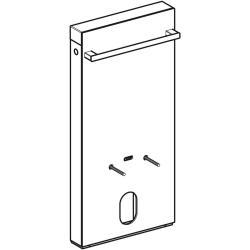 Geberit Monolith bide sıhhi modülü, havlu askılı 48x10,6x101 cm Ön: kum grisi / Cam / Yan kaplama: Fırçalanmış alüminyum