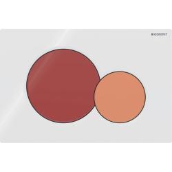Geberit 2 kademeli deşarj için Sigma01 yuvarlak kumanda kapağı, Bambini klozet için 24,6x1,3x16,4 cm beyaz / parlak 115.770.FY.5