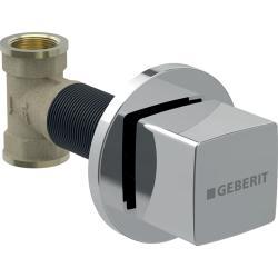 Geberit Taharet fonksiyonlu klozet için sıva altı kesme vanası, kare 4,2x5 cm Krom / Parlak