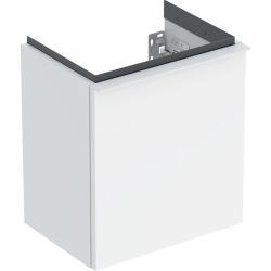 Geberit iCon küçük lavabo dolabı, bir kapılı 37x27,9x41,5 cm beyaz / parlak / Batarya kolu: beyaz 502.301.01.1