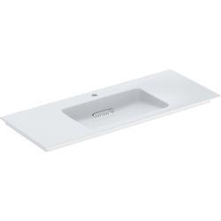 Geberit ONE CleanDrain mobilya tipi 120x48x13 cm Lavabo: beyaz / KeraTect / Gider kapağı: beyaz / parlak 120x48cm Batarya deliği=Orta Taşma=Yok