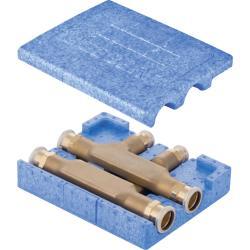 Geberit Mapress izolasyon kutulu çapraz T parçası CC752S d=18mm d1=18mm d2=18mm