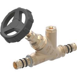 Geberit Mepla eğik yataklı kesme vanası CuSn4Zn2PS d=32mm PN=10bar