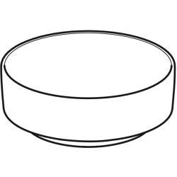 Geberit VariForm yuvarlak çanak lavabo 40x40x16 cm Beyaz