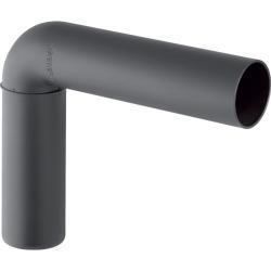 Geberit Silent-PP 90° uzatılmış sifon dirseği Siyah d=50mm d1=58mm