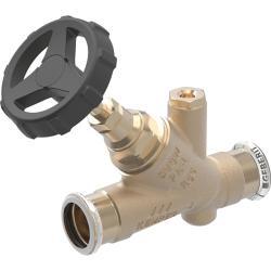 Geberit Mapress eğik yataklı kesme vanası CuSn4Zn2PS d=18mm PN=10bar