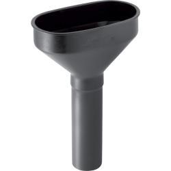Geberit oval huni 9,5x17,5x18,5 cm Siyah d=50mm