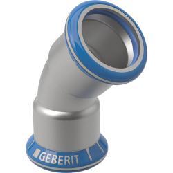 Geberit Mapress Paslanmaz Çelik dirsek (FKM mavi) 45° d=18mm