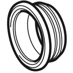 Geberit Silent-PP adaptör conta Siyah d=40mm d1=46mm