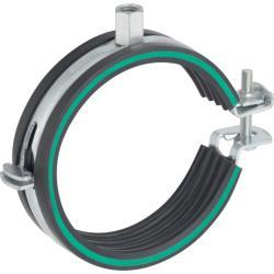 Geberit Silent-PP izolasyonlu boru kelepçesi, M8 / M10 somun ile 15,6x7,7x2,8 cm Galvanizli Çinkolu