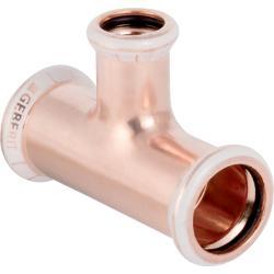 Geberit Mapress bakır inegal T parça d=42mm d1=35mm d2=42mm