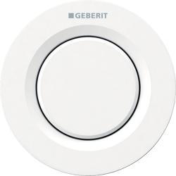 Geberit tip 01 uzaktan kumanda, yuvarlak, pnömatik, 1 kademeli deşarj, gömme basma butonu Beyaz
