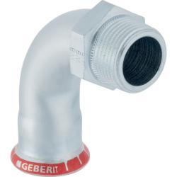Geberit Mapress Karbon Çeliği dış dişli 90° geçiş dirseği d=15mm R=3/8″
