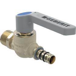 Geberit Mepla dış dişli ve çalıştırma kollu küresel vana CW617N d=26mm R=3/4″ PN=10bar