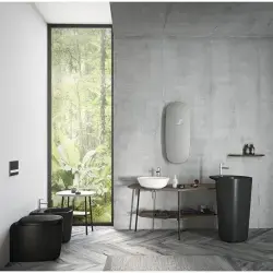 VitrA Plural Yerden Bide, Mat Siyah — 7816B483-0288 uygulama örneği