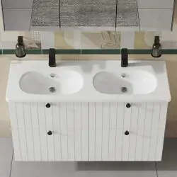 VitrA Zentrum Etajerli Lavabo, 120x46 cm — 7795B003-0001 uygulama örneği