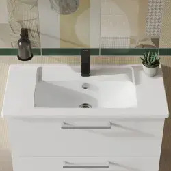 VitrA Integra Etajerli Lavabo, 80x39 cm — 7036B003-0001 uygulama örneği