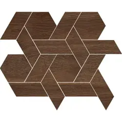 VitrA 40x40, Woodart, Kesme Mozaik, Ceviz, R10A