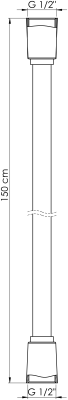 GPD Spiral Hortum 150 Cm (1/2"-1/2") Krom uygulama örneği