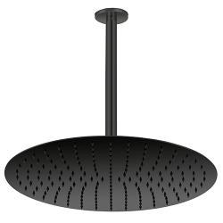 GPD Ankastre Duş Başlığı (Tavandan Ø400) 40 cm Siyah