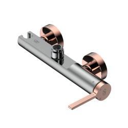 GPD Gildo Üstten Çıkışlı Duş Bataryası Krom Rose Gold