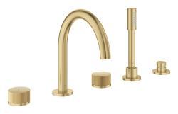 GROHE Atrio Private Collection 5 delikli küvet bataryası Altın Brushed Cool Sunrise 25226GN0