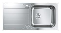 GROHE K500 Damlalıklı paslanmaz çelik eviye Paslanmaz Çelik Brushed Stainless Steel 31563SD1