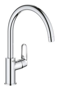 GROHE BauFlow Tek kumandalı eviye bataryası Krom