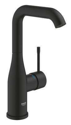 GROHE Essence Tek kumandalı lavabo bataryası 1/2" L-Boyut Siyah Phantom Black