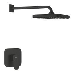 GROHE Cubeo Tempesta 250 ile ankastre duş sistemi Siyah Matt Black