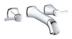 GROHE Grandera 3 delikli lavabo bataryası L-Boyut Krom 20623000