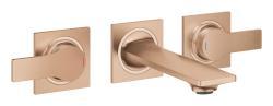 GROHE Allure 3 delikli lavabo bataryası 1/2" S-Boyut Bronz Brushed Warm Sunset