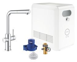 GROHE Blue Professional Çekilebilir perlatörlü L tipi çıkış ucu kiti Krom