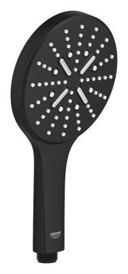 GROHE Rainshower SmartActive 130 El duşu 3 akışlı Siyah Phantom Black