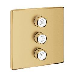 GROHE Grohtherm SmartControl Üç valfli akış kontrollü kumanda Altın Brushed Cool Sunrise 29127GN0