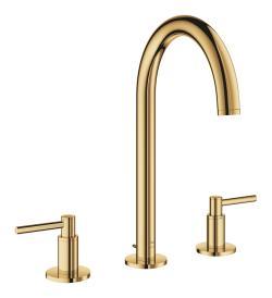 GROHE Atrio 3 delikli lavabo bataryası L-Boyut Altın Cool Sunrise 20649GL0