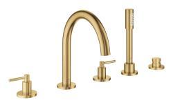GROHE Atrio 5 delikli küvet bataryası Altın Brushed Cool Sunrise 29407GN0