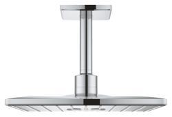 GROHE Rainshower SmartActive 310 Cube Tepe duşu seti 142 mm, 2 akışlı Krom
