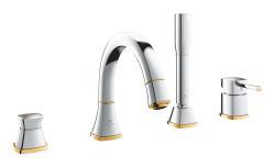 GROHE Grandera Dört delikli küvet bataryası Krom, altın