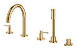 GROHE Atrio 5 delikli küvet bataryası Altın Cool Sunrise 29407GL0