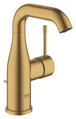 GROHE Essence Tek kumandalı lavabo bataryası M-Boyut Altın Brushed Cool Sunrise 24173GN1
